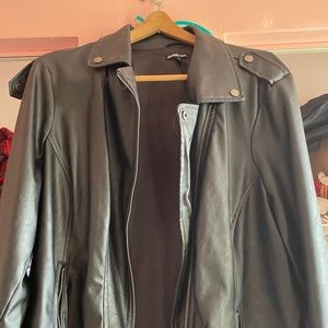 Black pleather jacket ✨